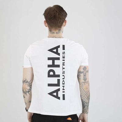 Koszulka Alpha Industries Back Paint 128507 biała