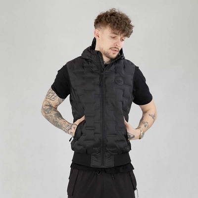 Bezrękawnik Pit Bull Eclipse czarny z kapturem