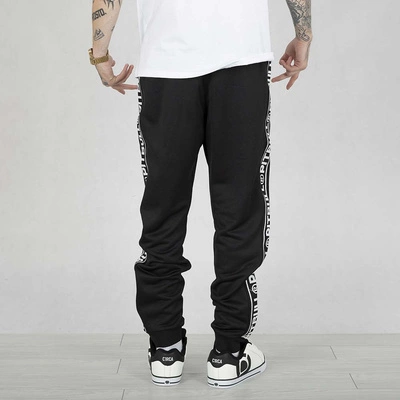 Spodnie dresowe Pit Bull Oldschool Tape Logo Terry Group czarne