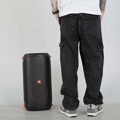 Spodnie Baggy I8 Denim BAG41 czarny sprany