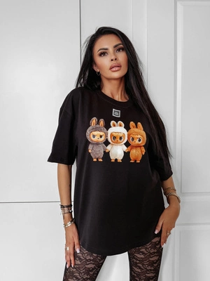 Koszulka Olavoga Heart Side czarna