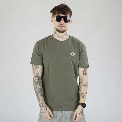Koszulka Alpha Industries Basic Logo 258500 2Pack zielona oliwkowa