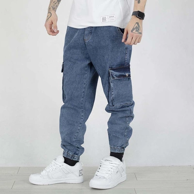 Spodnie Jogger I8 Denim BOY39 Cargo niebieskie