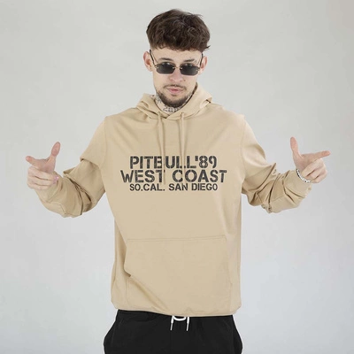 Bluza Pit Bull Hoodie Zip Driving beżowa