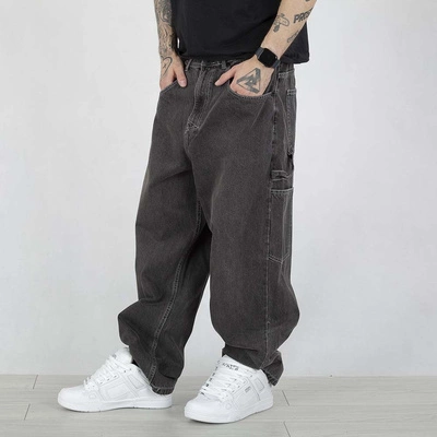 Spodnie Mass Jeans Extra Baggy Fit Initials niebieskie