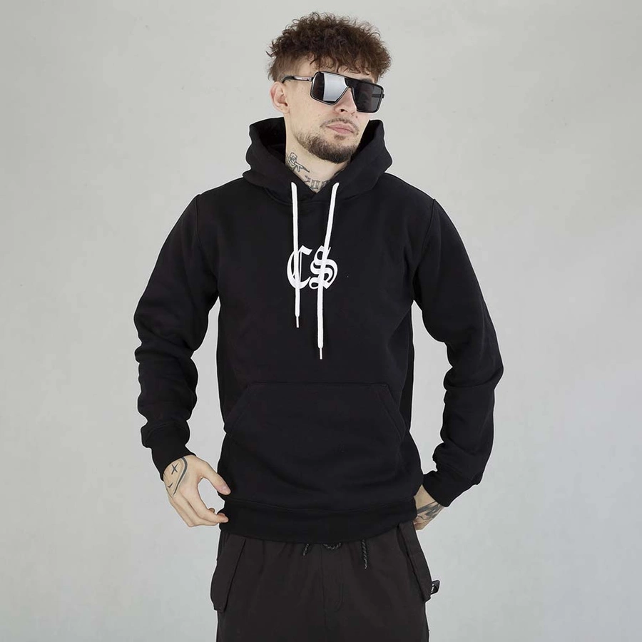 Bluza Hoodie Ciemna Strefa CS Gotyk czarno biała