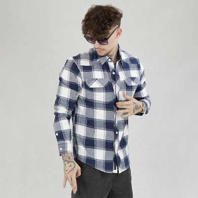 Koszula Pit Bull Mitchell Classic granatowo biała