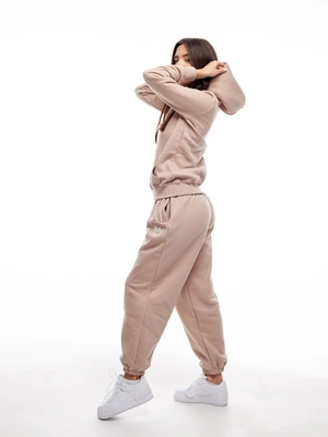 Spodnie Dresowe Nice View Brand Small beżowe