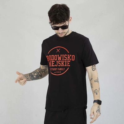 Koszulka Środowisko Miejskie Theme czarno czerwona