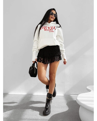 Bluza Olavoga Hoodie Sassy Muse ecru