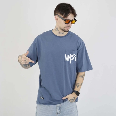 Koszulka Mass Pocket Sign niebieska