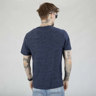 Koszulka Pit Bull Casual Small Logo granatowa melanż