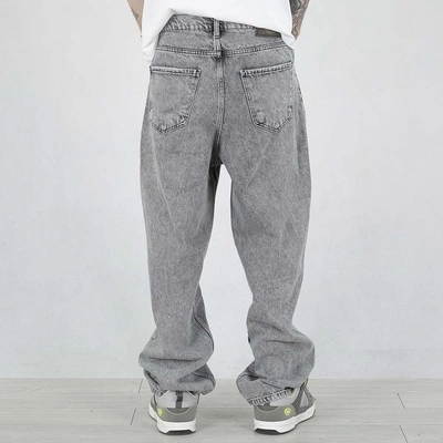 Spodnie Baggy I8 Denim BAG57 jasne szare