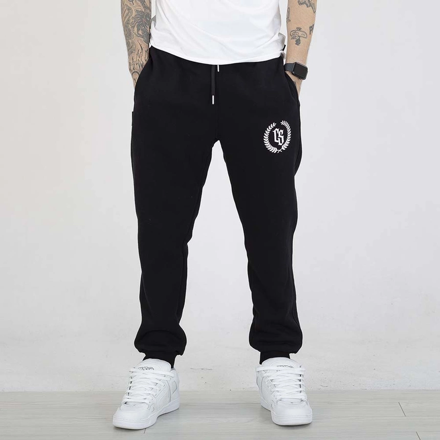 Spodnie dresowe Ciemna Strefa CS Laur czarne białe