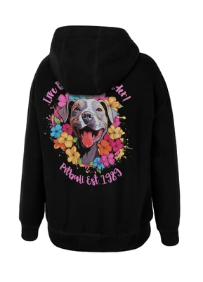 Bluza Pit Bull Hoodie Happy-Pit czarna