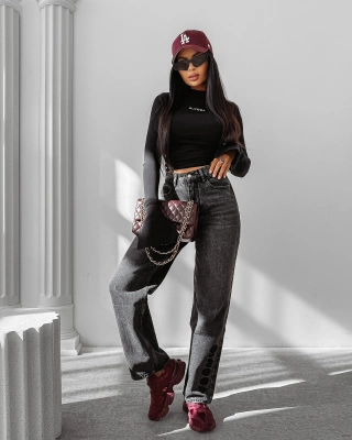 Spodnie Damskie Olavoga Nido szare