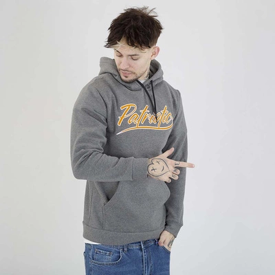 Bluza Patriotic Hoodie Retro Script szara