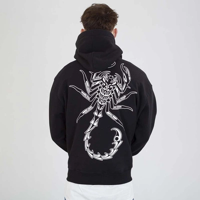Bluza Brain Dead Familia Hoodie Scorpion czarna