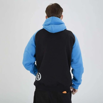 Bluza Hoodie Ciemna Strefa CS Reglan czarna niebieska