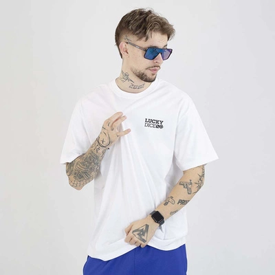 Koszulka Lucky Dice Baggy Truck biała