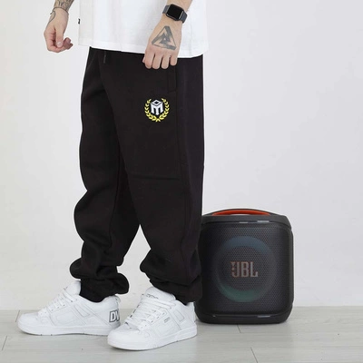 Spodnie Dresowe Motive Baggy Laur Color czarno żółte