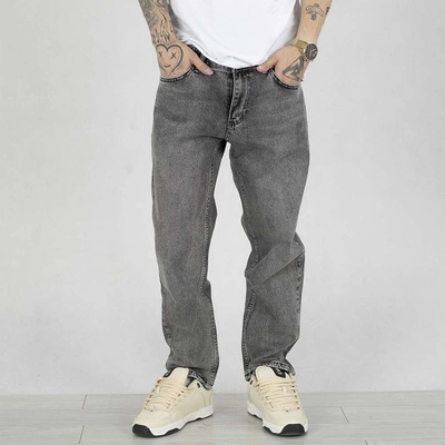 Spodnie Jigga Wear Mini Haft Logo Jeans black washed