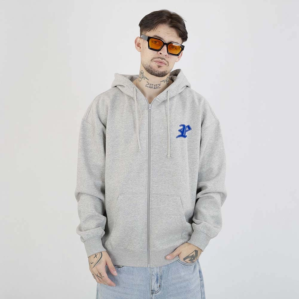 Bluza Prosto Hoodie ZIP Ghotic P szara