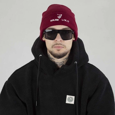 Czapka Zimowa Grube Lolo Muts bordowa