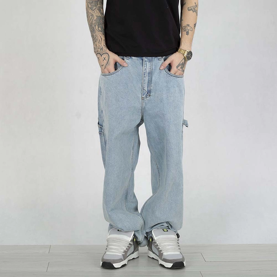 Spodnie Mass Jeans Extra Baggy Fit Prospect jasny niebieski