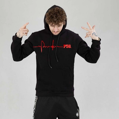 Bluza Dudek P56 Hoodie Tętno czarna