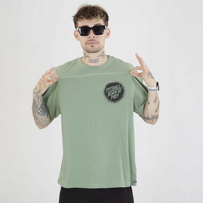 Koszulka Pit Bull Graffiti sprana zielona