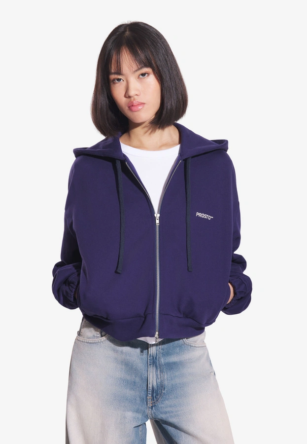Bluza Prosto Hoodie ZIP Bomb granatowa