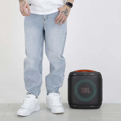 Spodnie Tapered Prosto Serif niebieskie