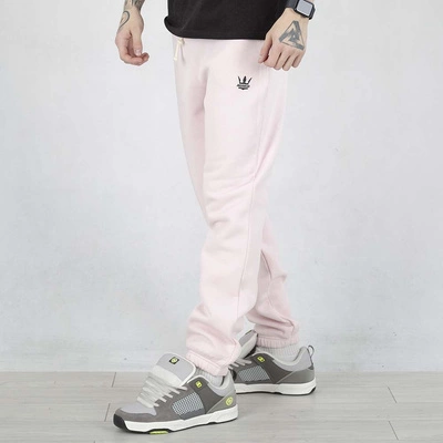 Spodnie Dresowe Jigga Wear Black Crown jasne różowe