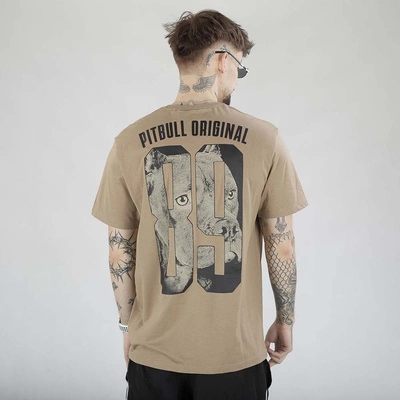 Koszulka Pit Bull Eighty Nine Dog beżowa