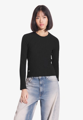 Long Damski Prosto Bamboo czarny