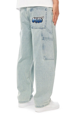 Spodnie Mass Jeans Extra Baggy Fit Wall jasne niebieskie