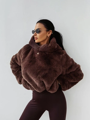 Bluza Olavoga Hoodie Eliolie brązowa