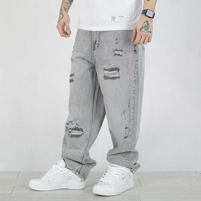 Spodnie Baggy I8 Denim BAG60 szare