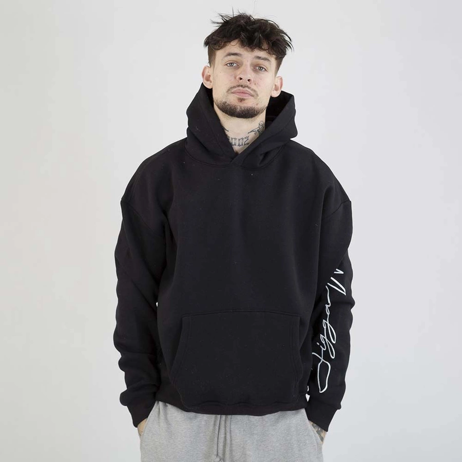 Bluza Jigga Wear Hoodie Baggy Written Tag czarna