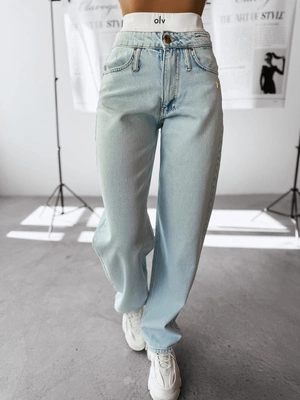 Spodnie Damskie Olavoga Viery jasne niebieskie