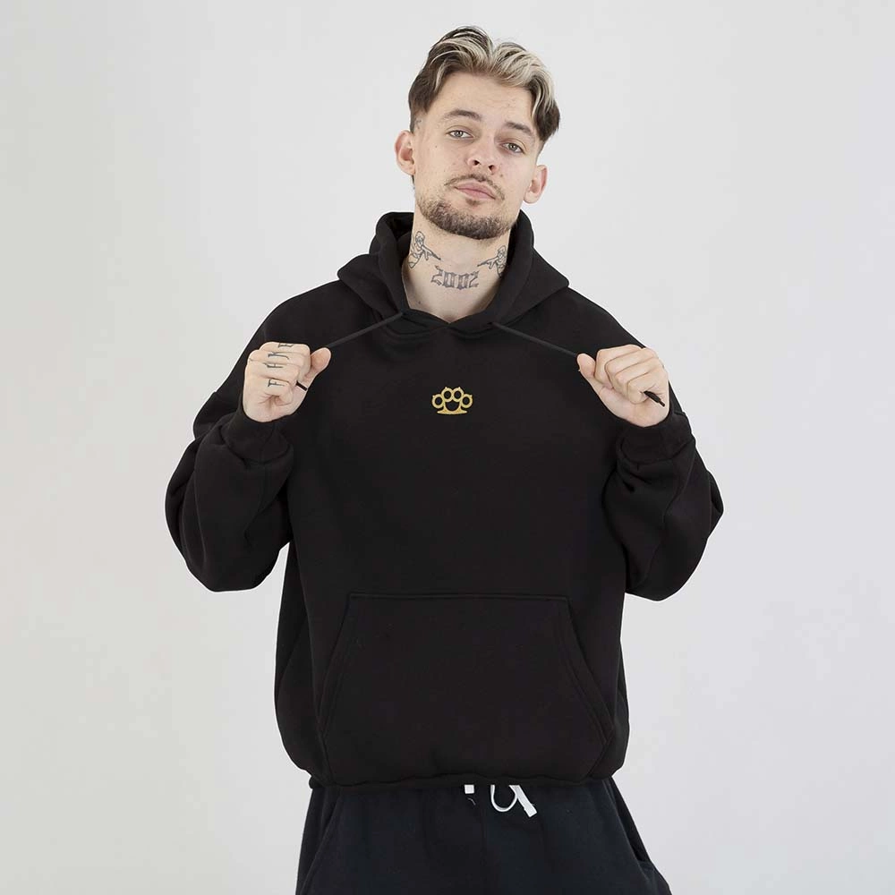 Bluza Chada Hoodie Bluza Chada Z Kapturem Oversize Kastet Mini czarna