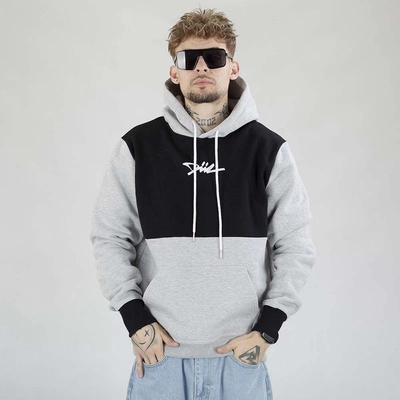 Bluza Diil Hoodie Cut szara czarna