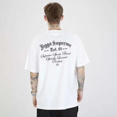 Koszulka Jigga Wear Oversize Gothic biała