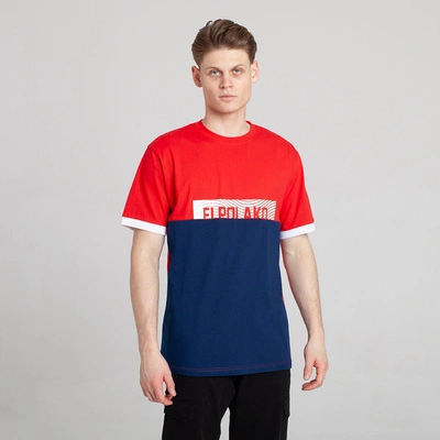 El Polako 3CUT T-Shirt Czerwony/Granatowy