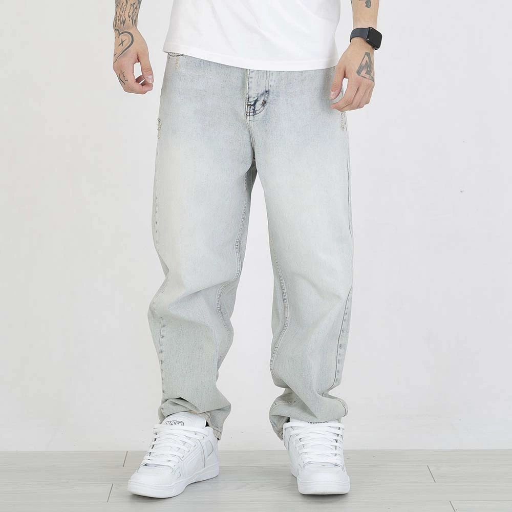 Spodnie Baggy I8 Denim BAG83 jasne niebieskie