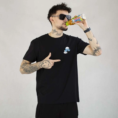 Koszulka Smerfy Funny 3Pak czarna