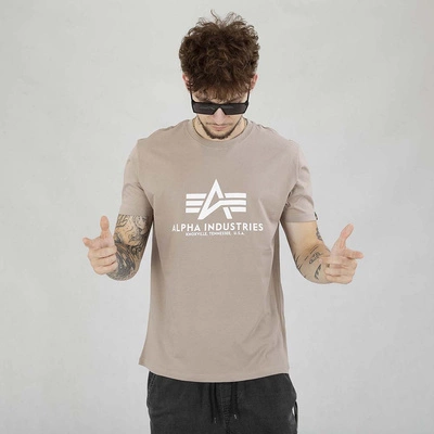 Koszulka Alpha Industries Basic 100501 beżowa