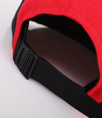 Biuro Ochrony Rapu-Czapka Kwadrat New 5-Panel Czarny/Czerowny