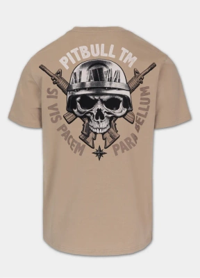 Koszulka Pit Bull Para Bellum brązowa